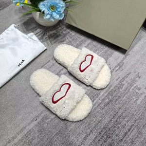 Ciabatte di Lusso con Plateau per Donne, Scarpe <span class=keywords><strong>Calde</strong></span> Ricamate e Pelose - Product Image 6