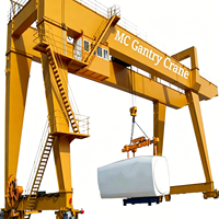 Grue à portique magnétique mobile électrique sur rail Henan Crane 10, 20, 30 tonnes à poutre simple ou double avec moteur et boîte de vitesses