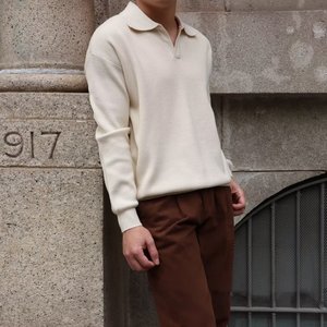 Cuello de camisa de <span class=keywords><strong>color</strong></span> sólido para hombre, manga larga, ropa exterior líder, abrigo de otoño, tejido de dos piezas a la moda - Product Image 5