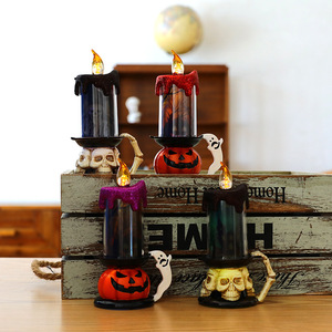 Festival dekorative Licht Kürbis Schädel Kerzen Lampe LED Ghost Hand Kerze Lampe Ghost Halloween Dekoration Prop - Product Image 4
