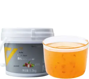 荔枝风味饮料厂家供应美味芒果风味浓缩果汁1.3KG批发饮料美味果汁