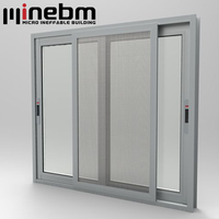 Maßgefertigte Aluminium-Schiebefenster Energieeffizient NFRC AS2047 Gehärtetes Glas Hurrikan-Zertifizierung Aluminium-Schiebefenster