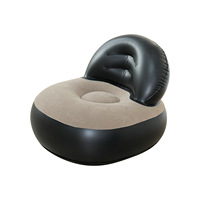 Tumbona de aire para piscina individual para bebé y niño, sofá plegable para interior, silla, cama, colchón de salón, sofá inflable para sala de estar
