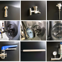 Fermenteur conique en acier inoxydable sanitaire, réservoir de fermentation pour les machines alimentaires et de boissons