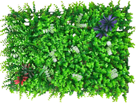 Clôture d'herbe artificielle faite à la main pour l'intérieur/extérieur PP Design floral de buis vert pour la Garden Party Mariage Noël
