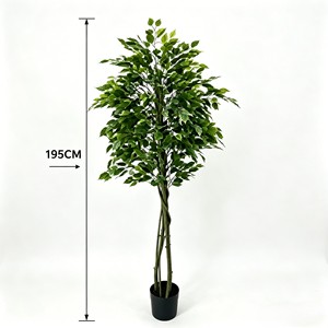 Disassemble and assemble leaves Detachable <b>Artificial</b> Banyan <b>Trees</b> - Product Image 2