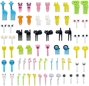 Bento picks food grade animals shape food lunch sticks lunch box accessori per bambini - Product Image 2