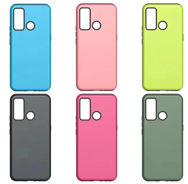 New Fashion 2 in 1 TPU PC Shockproof Mobile Phone Cases Protector For Iphone Samsung Tecno Infinix Itel Wiseking S3 Cover Case