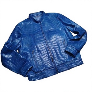 เสื้อแจ็คเก็ตหนังผ้าแคนวาสสีน้ำเงินสดใสสไตล์วินเทจสำหรับผู้ชาย D-Ride Moto พร้อมฮู้ด คอตั้ง แขนเสื้อแบบริบ กันน้ำ กันลม - Product Image 1