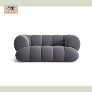 Sofá Seccional de diseño simple y moderno OKF, sillón de salón de tela muy duradero para apartamento o villa para sala de estar - Product Image 6