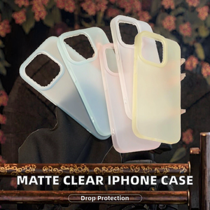 Funda Protectora para Teléfono, Transparente Mate, TPU Suave, Antigolpes, Lisa, para 16 Pro Max 13 Pro 12 11 XS-XR-X - Product Image 2