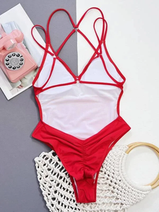 Logo personalizzato per abbigliamento femminile, nuovo Sexy scavato senza schienale bellissimo <span class=keywords><strong>costume</strong></span> intero, Bikini Sexy per il commercio estero - Product Image 6