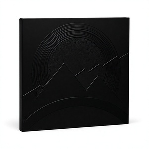 Emballage personnalisé en papier recyclable pour disques vinyles carrés, pochette intérieure antistatique, style <span class=keywords><strong>rock</strong></span> des années <span class=keywords><strong>70</strong></span>, estampage à chaud, gaufrage/débossage - Product Image 1