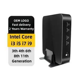 Factory Direct Cheap Small Desktop Computer Intel Core i3 i5 i7 Dual Core Ubuntu Linux Win7 Mini PC for Home Office Business