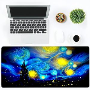 Di alta qualità in gomma Oem Non Slip Mouse Pad Van Gogh la notte stellata tastiera del Computer grande tavolo da gioco tappetino per Mouse - Product Image 4