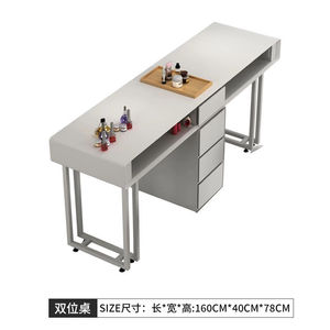 Mesa de Manicura Estilo Francés, Muebles de Salón de Madera Modernos y de Lujo, Venta Directa de Fábrica, Conjuntos de Muebles para Salón de Uñas - Product Image 5