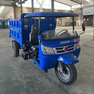 Tricycle de chantier robuste compatible avec le transport de charges lourdes, véhicule de transport à 3 roues à benne basculante diesel - Product Image 2