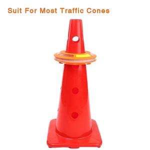 Lámparas de Seguridad Vial con Base Magnética, Paquete de 8, Luces <span class=keywords><strong>LED</strong></span> RGB en Forma de Cono, Secuenciales y Sincronizadas, para Seguridad Nocturna en la Construcción y Tráfico - Product Image 3