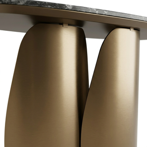 Buffet d'appoint contemporain en pierre frittée anti-rayures pour entrée, couloir et présentation domestique - Product Image 4