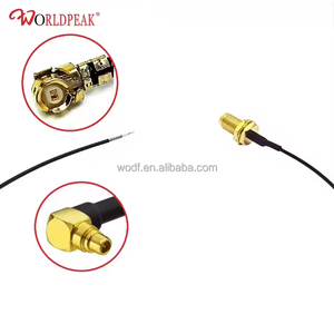 MMCX di fabbrica maschio 90 gradi ad angolo retto per U.FL UFL Mini cavo coassiale 1.13mm 1.37mm RG 1.13 1.37 RF cavo coassiale di estensione Pigtail - Product Image 3