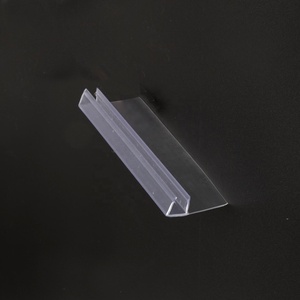 Pvc <strong>Clear</strong> Plastic F Type Curved Glass Shower <strong>Door</strong> Seal <strong>Strip</strong> Applicable for 5mm, 6mm,8mm,10mm and 12mm - Product Image 1