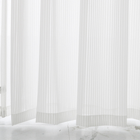 Innermor Blanc Sheer Rideaux Translucide Opaque Gaze Épais Lit Fenêtre Écran Rideau pour Hôpital & Hôtel Utilisation