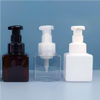 Bouteille de mousse de bouteille de shampooing carrée de 250ML pour la bouteille séparée de savon liquide avec la pompe de presse