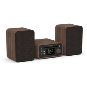 Compatto HI FI CLASSIC <b>Stereo</b> Mini Bluetooth Coffee brown e Walnut 2x 20w 254592 - Product Image 2