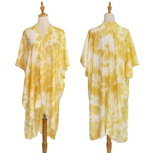 MIO nuovo <span class=keywords><strong>Cardigan</strong></span> Tie Dye da donna costume da bagno coprente <span class=keywords><strong>Kimono</strong></span> antirughe per donna - Product Image 1