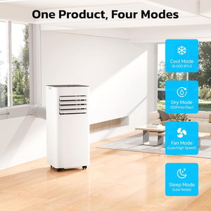 8,000 BTU <b>Portable</b> Air Conditioners, 4 Modes <b>AC</b> <b>Unit</b> With Fast Cooling/Energy Efficient/Remote/24Hrs Fasting Cooling Energy-savi - Product Image 3