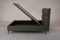 Tempat Tidur Ottoman Berlapis Kain Mewah Tren Baru 2026 Desain Tradisional Italia Ramah Lingkungan Rangka Tempat Tidur Kelas Kontrak Pesanan Khusus