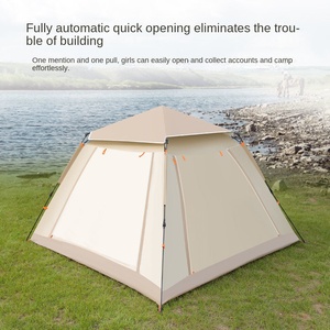 Tienda de campaña familiar para exteriores con protector solar portátil automático a prueba de lluvia, sombrilla plegable, tela Oxford para picnics y viajes - Product Image 5