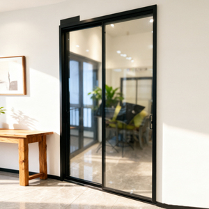 <span class=keywords><strong>Porte</strong></span> <span class=keywords><strong>coulissante</strong></span> <span class=keywords><strong>en</strong></span> aluminium à cadre fin et durable, style moderne minimaliste, <span class=keywords><strong>verre</strong></span> insonorisé, portes de patio pour la décoration de la maison - Product Image 5