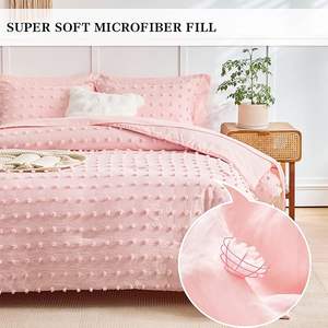 Ensemble <span class=keywords><strong>de</strong></span> literie jacquard touffes ensemble <span class=keywords><strong>de</strong></span> couette jacquard clipsé chic pompons broderie shabby chic boho ensemble <span class=keywords><strong>de</strong></span> <span class=keywords><strong>lit</strong></span> couette moelleux - Product Image 4