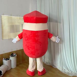 Disfraz <span class=keywords><strong>de</strong></span> mascota con logotipo <span class=keywords><strong>de</strong></span> marca personalizado para adultos, trajes para caminar, píldora medicinal, personaje <span class=keywords><strong>de</strong></span> dibujos animados, <span class=keywords><strong>de</strong></span> Halloween Cosplay, mascota para promoción - Product Image 3
