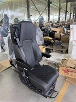 Sièges de conducteur de camion multifonctionnels en cuir PVC de luxe avec base à suspension pneumatique pour camions et autobus