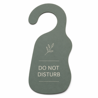Plaque de porte en carton mat avec logo personnalisé, plaque de porte durable de forme spéciale pour hôtel et bureau
