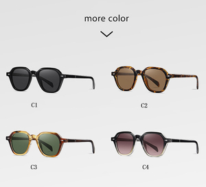 Venta al por mayor gafas de sol polarizadas de acetato de gama alta TR90 Marco de gran tamaño diseño de gafas de sol para hombres y mujeres - Product Image 2