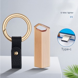 Nouvel Arrivage – <span class=keywords><strong>Mini</strong></span> Torche Personnalisable avec Logo, <span class=keywords><strong>Rechargeable</strong></span> USB, Coupe-Vent, Durable, Porte-clés Allume-Cigare, Cadeaux d'Affaires, Plusieurs Couleurs pour Cigarettes - Product Image 5