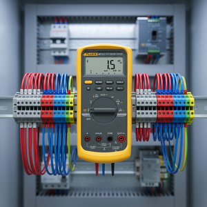 เครื่องทดสอบมัลติมิเตอร์ Fluke 87v ระดับมืออาชีพ วัดค่า True RMS ได้แม่นยำสูง (0.5%+3%) สำหรับการบันทึกข้อมูลแรงดันไฟฟ้ากระแสสลับและกระแสไฟฟ้า 1000v - Product Image 1