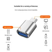 Adaptateur OTG Type-C USB 3.0 Lecteur de Cartes Prise en Charge de la Charge Rapide Protection OTP pour Téléphone Mobile Clé USB de Voiture Matériau ABS