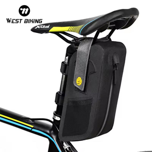 Sac de cadre de vélo de montagne WEST BIKING pour VTT, sacoche de téléphone portable multifonctionnelle pour tube supérieur, sacoche triangulaire avant pour vélo - Product Image 1