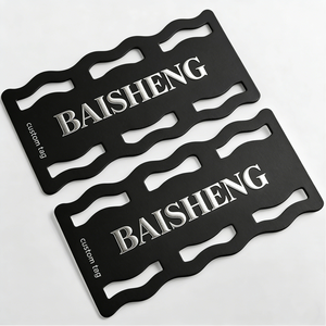 Étiquettes suspendues personnalisées de luxe gaufrées pour pinces à cheveux, cartes d'étiquetage épaisses et durables pour pinces à cheveux - Product Image 3