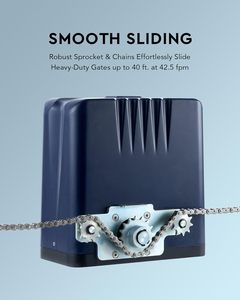 1000 ק "ג פותח שער הזזה אוטומטי 110v/220v מנוע חשמלי 2 שליטה מרחוק ערכת אבטחה 40ft - Product Image 4
