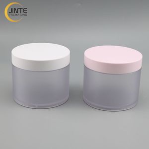 Envase Cosmético Vacío para Crema de 1oz, 2oz, 3oz, 4oz, 5oz, 6oz, 8oz, Tarro Cosmético <span class=keywords><strong>PETG</strong></span> Esmerilado para Exfoliante Corporal y Labial con Tapa Dorada Brillante - Product Image 3