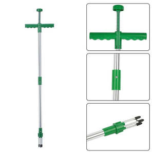 Strumento da giardino leggero in piedi lungo manico manuale rimozione radice <span class=keywords><strong>prato</strong></span> erbaccia estrattore con 3 artigli - Product Image 2