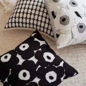 <span class=keywords><strong>Funda</strong></span> de Cojín con Bordado Floral Estilo Nórdico, 100% Poliéster, para Uso en el Hogar y Hoteles - Product Image 2