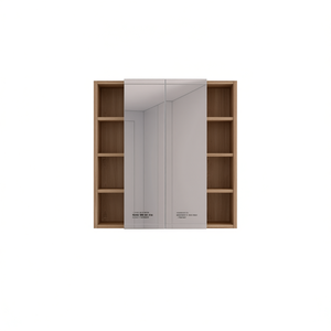 Armario con Espejo para Baño Harbor, Doble Puerta, Marco de Madera, Blanco, 20-29 Pulgadas, Rectangular, para Colgar en la Pared, Diseño Minimalista - Product Image 1