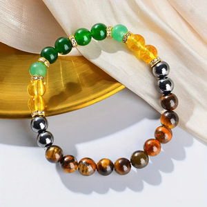 Wholesale 8mm Stone Stretch <b>Bracelet</b>, Wealth-Attracting <b>Bracelet</b>, Attracts Fortune and Good Luck, Healing <b>Crystal</b> <b>Bracelet</b> - Product Image 2