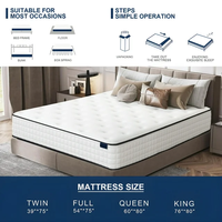 8 pouces bien dormir pas cher matelas compressé matelas de lit hybride orthopédique poche matelas à ressorts roi reine Double